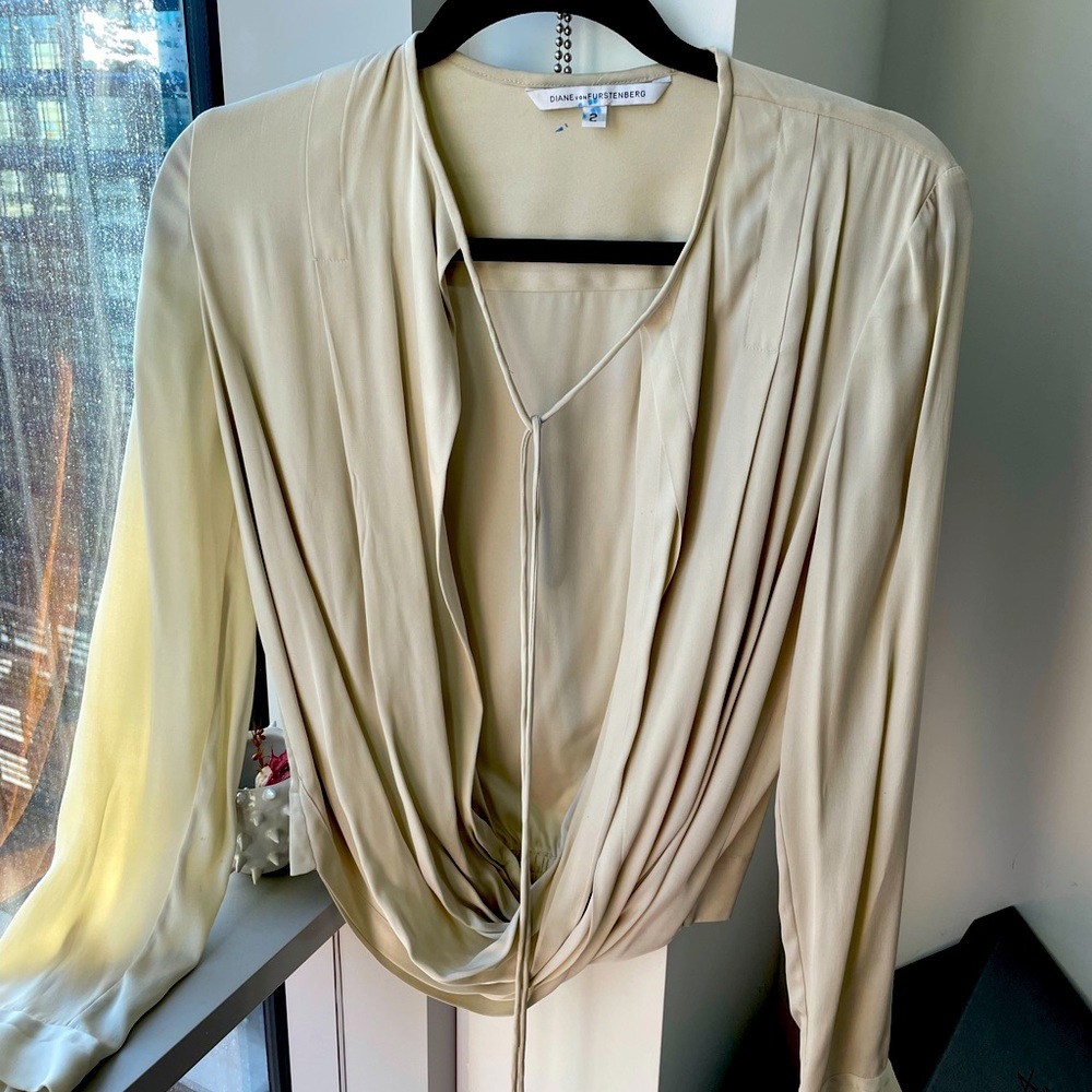 DVF silk blouse- never worn
